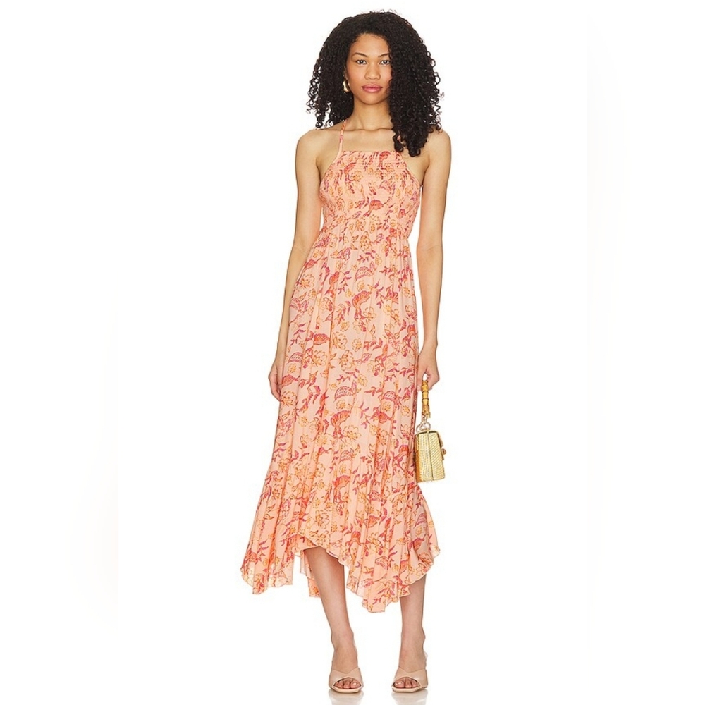 Free People Heat Wave Floral Print High/Low Dress